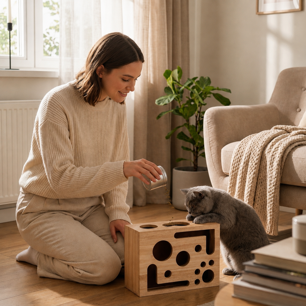 Cat Nail File Enrichment Box