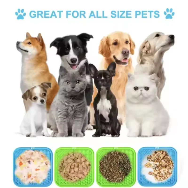 Pet Lick Silicone Mat Pet Slow Food Plate for Dog and Cat Distraction Silicon