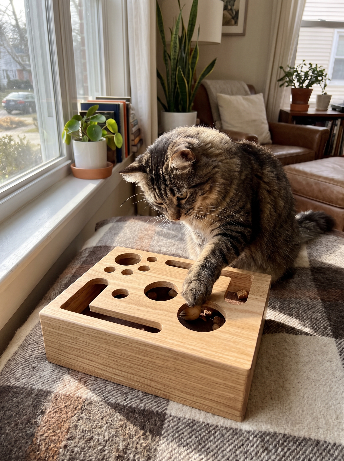 Cat Nail File Enrichment Box image with text 2