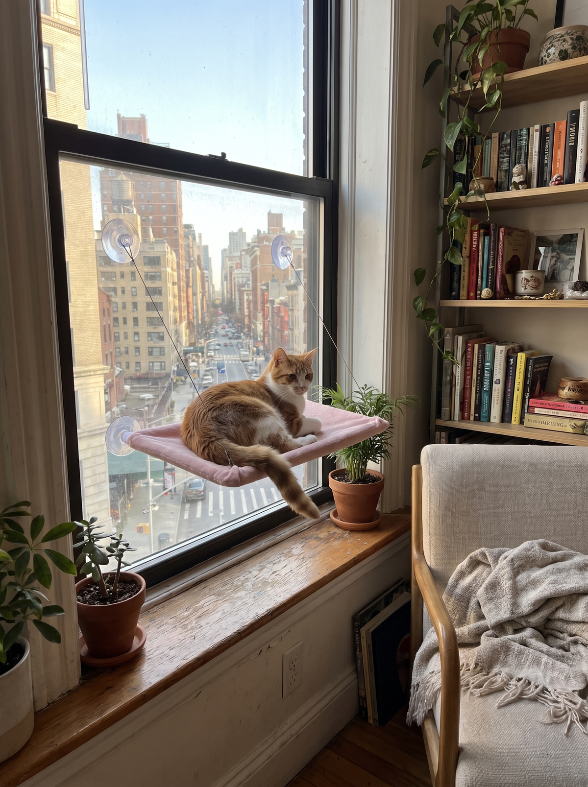 Deluxe Window Hammock Bed image with text 2