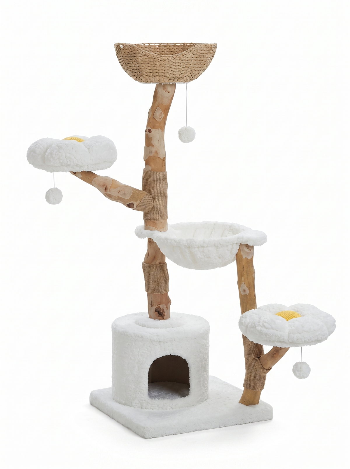 Large Cat Tree Tower with Sisal Scratching Post image with text 3