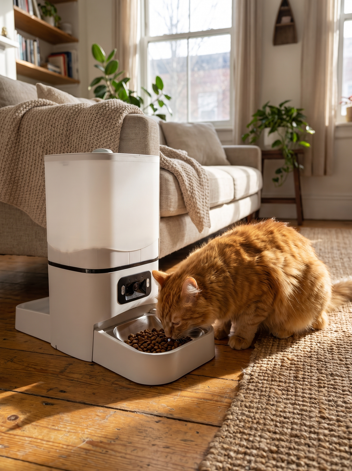Smart WiFi Automatic Pet Feeder image with text 2