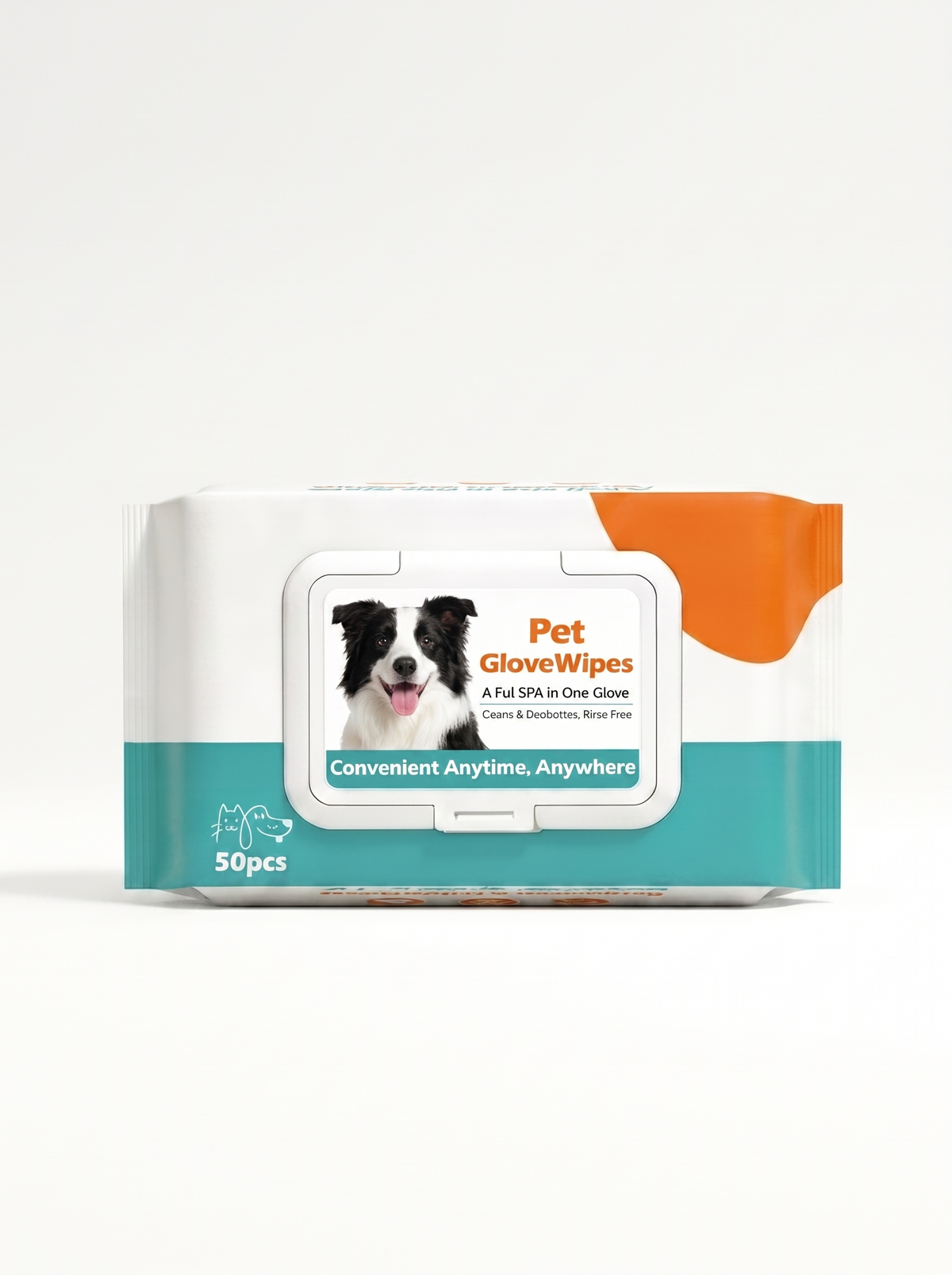 Waterless Pet Cleaning Grooming Gloves image with text 3