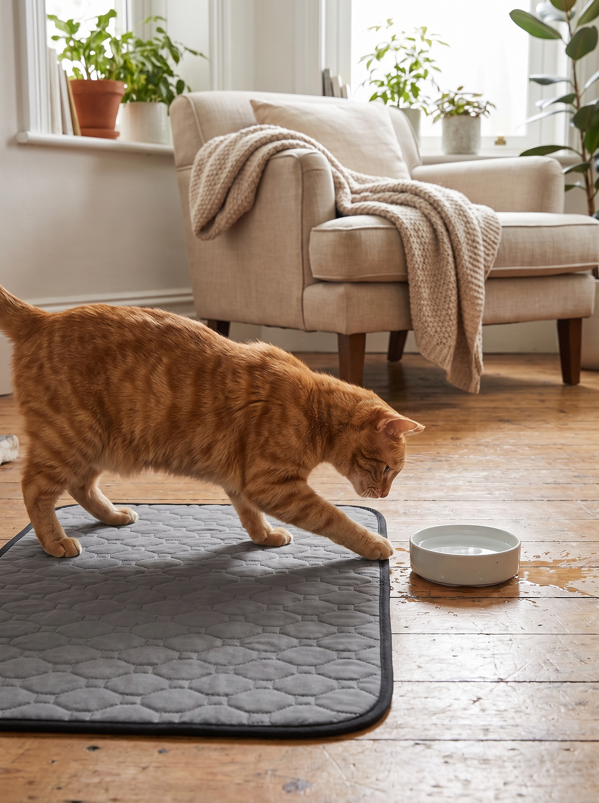 Washable Training Pee Pads for Dogs & Cats 2pc image with text 2